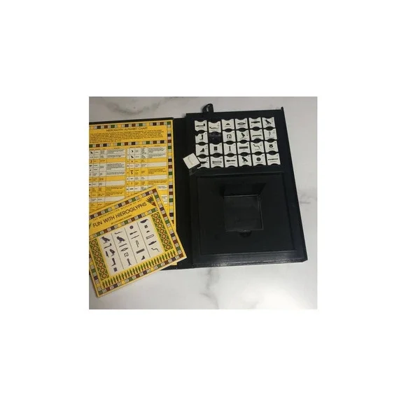 Metropolitan Museum of Art Hieroglyphic Stamp Kit set Vintage book Egyptian gift - Picture 10 of 16